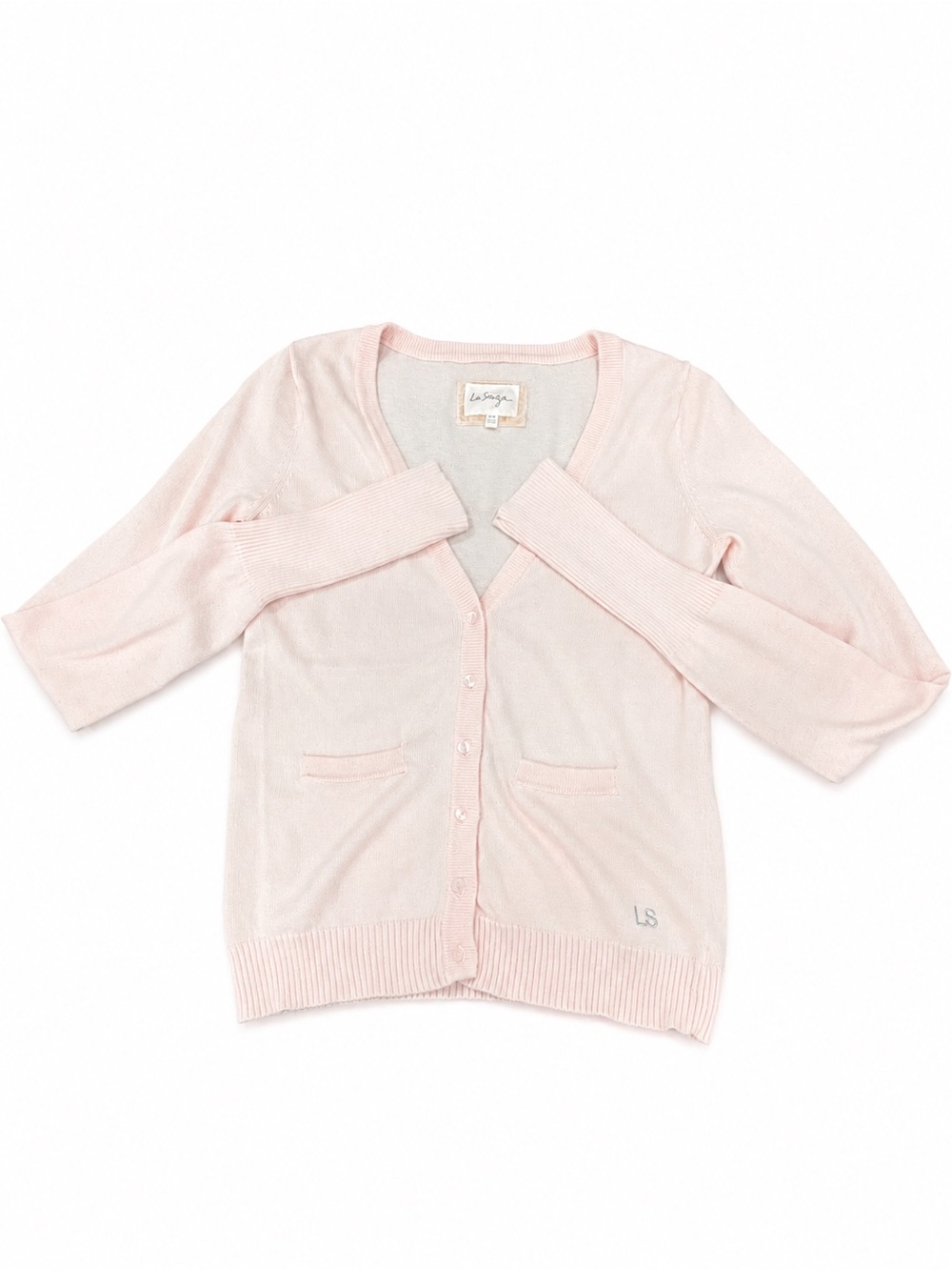 Cotton-Cashmere - Baby Pink Cardigan